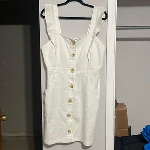 NWOT White Denim Dress